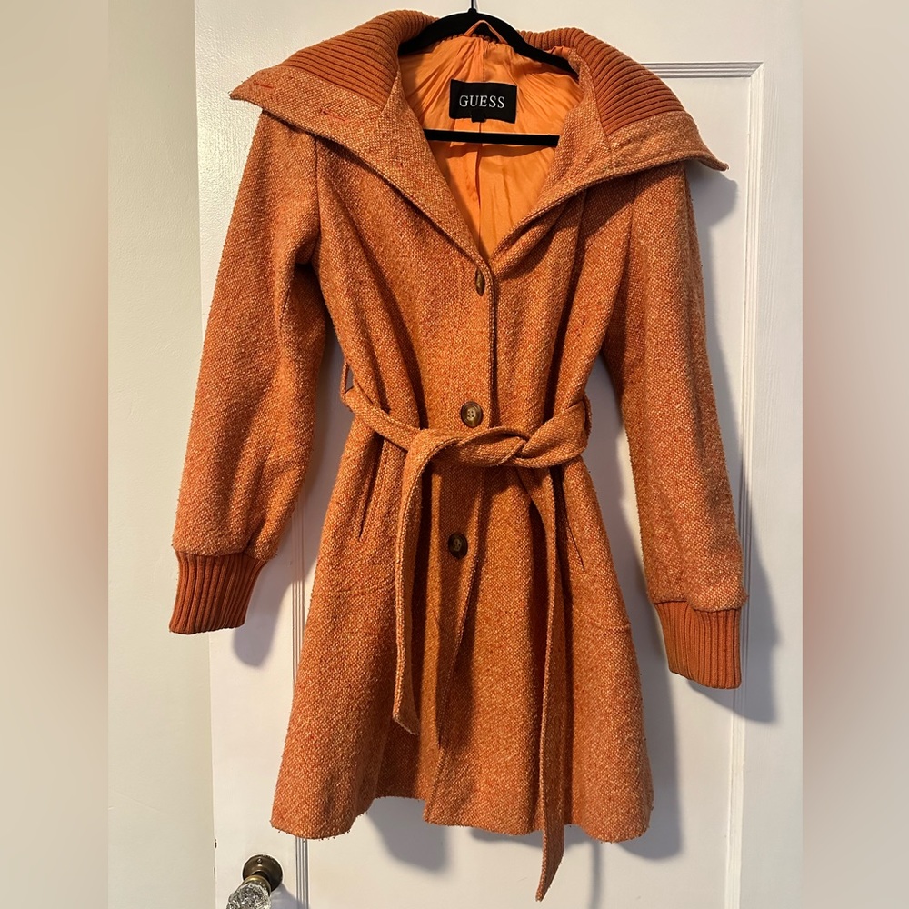 Vintage Boiled Wool Guess Coat!